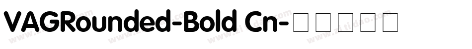 VAGRounded-Bold Cn字体转换
